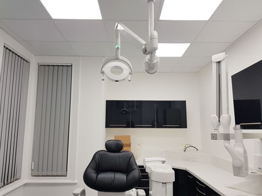 Dental practice refurbishment — reception and waiting area